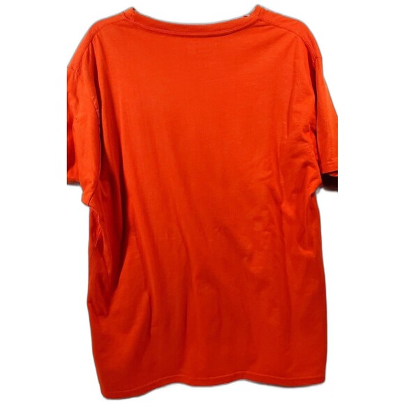 Way To Celebrate Halloween Pumpkin Tee Mens Large Orange Knit Short Sleeve - Picture 2 of 4